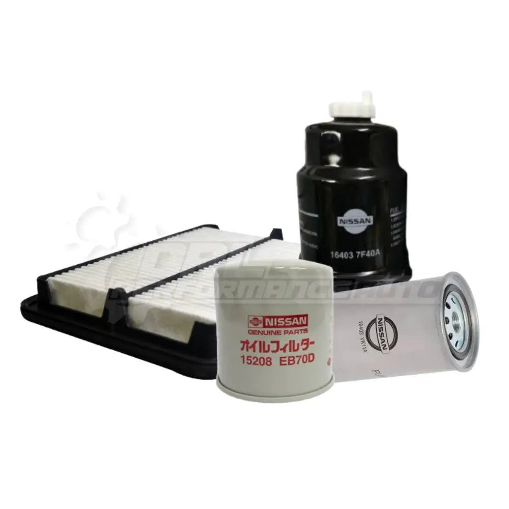 Nissan Navara/Frontier D40 Filters Bundle Genuine / No Thanks Service Pack