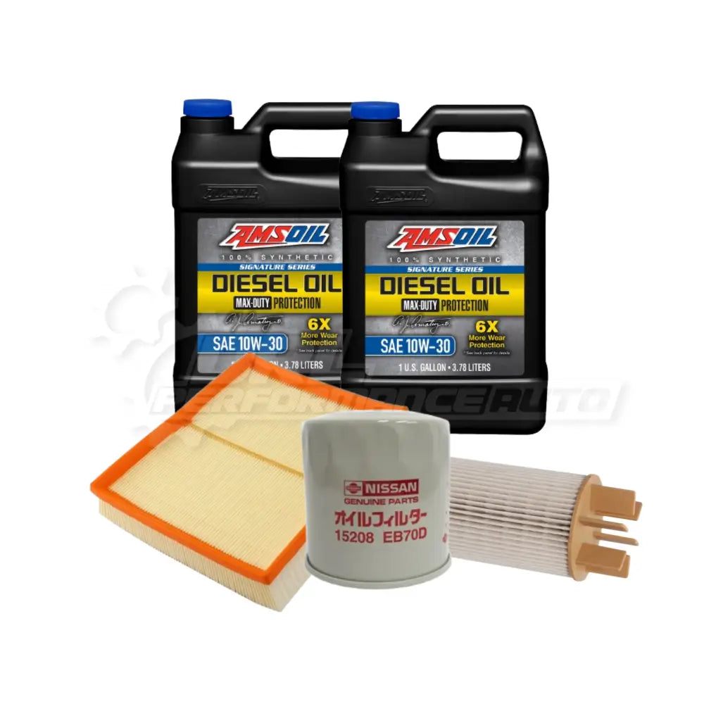 Nissan Navara/Frontier Np300 Service Package Builder Genuine / Amsoil 10W30 Max Duty Full Synthetic