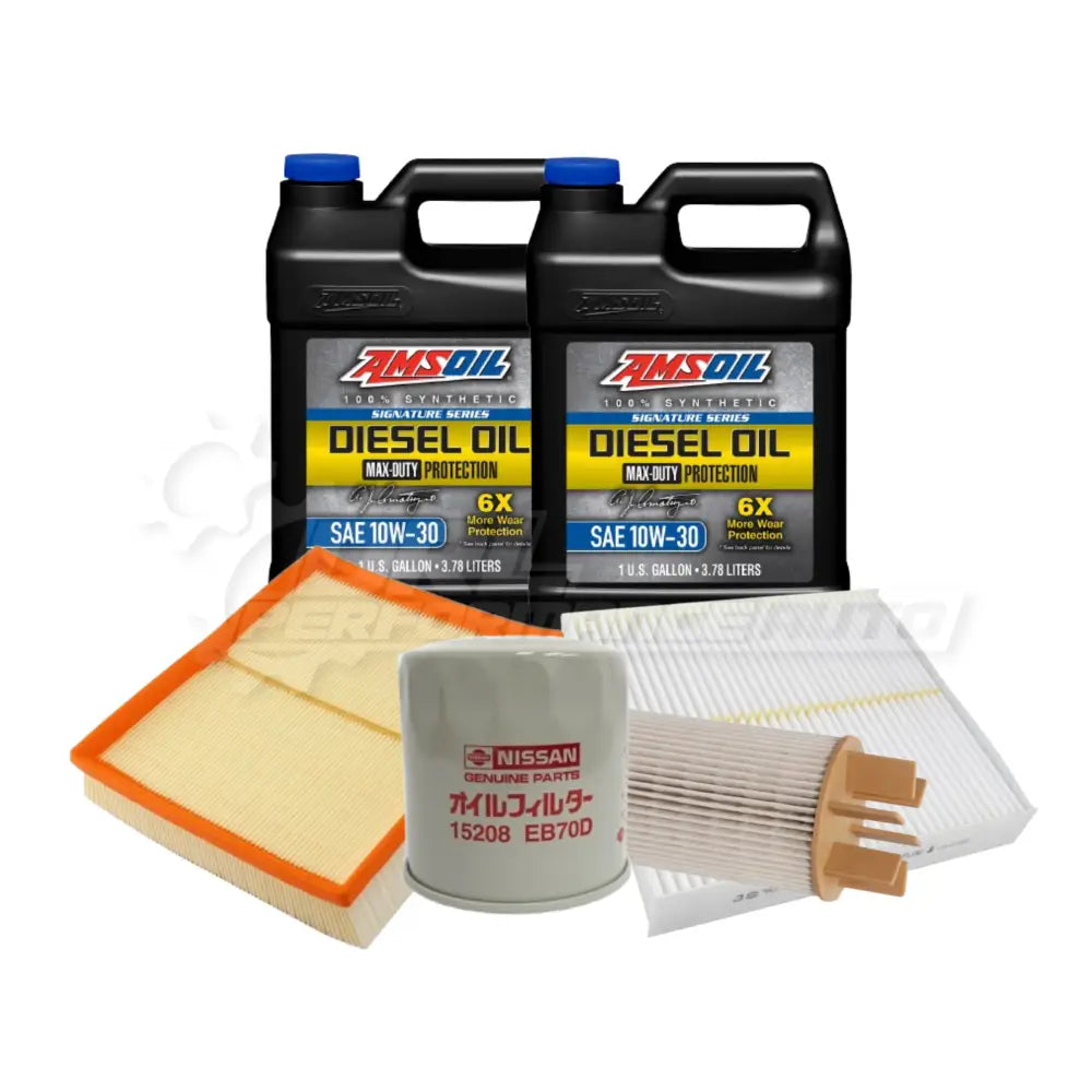 Nissan Navara/Frontier Np300 Service Package Builder Genuine / Amsoil 10W30 Max Duty Full Synthetic