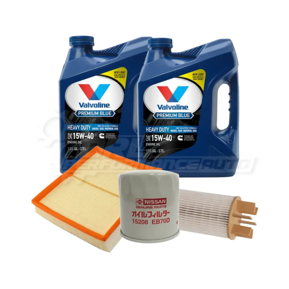 Nissan Navara/Frontier Np300 Service Package Builder Genuine / Valvoline 15W40 Heavy Duty Synthetic