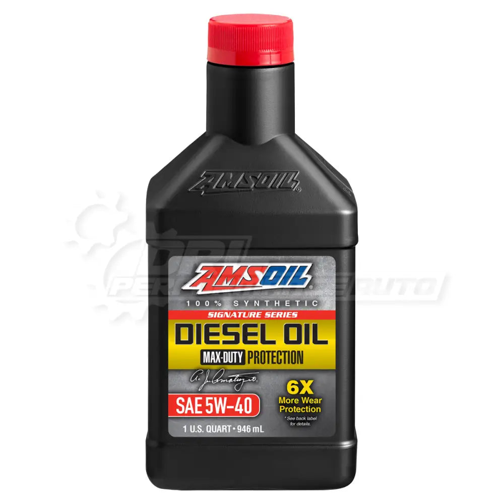 Amsoil Signature Series 5W-40 100% Synthetic Max-Duty Diesel Oil Quart Engine