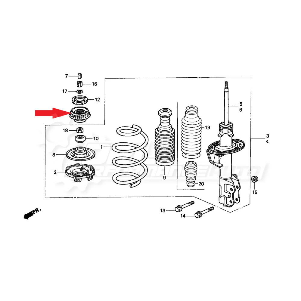 Front Shock Mount Vezel RU Fit HRV City Grace Shuttle (NGMC) Shock Mount