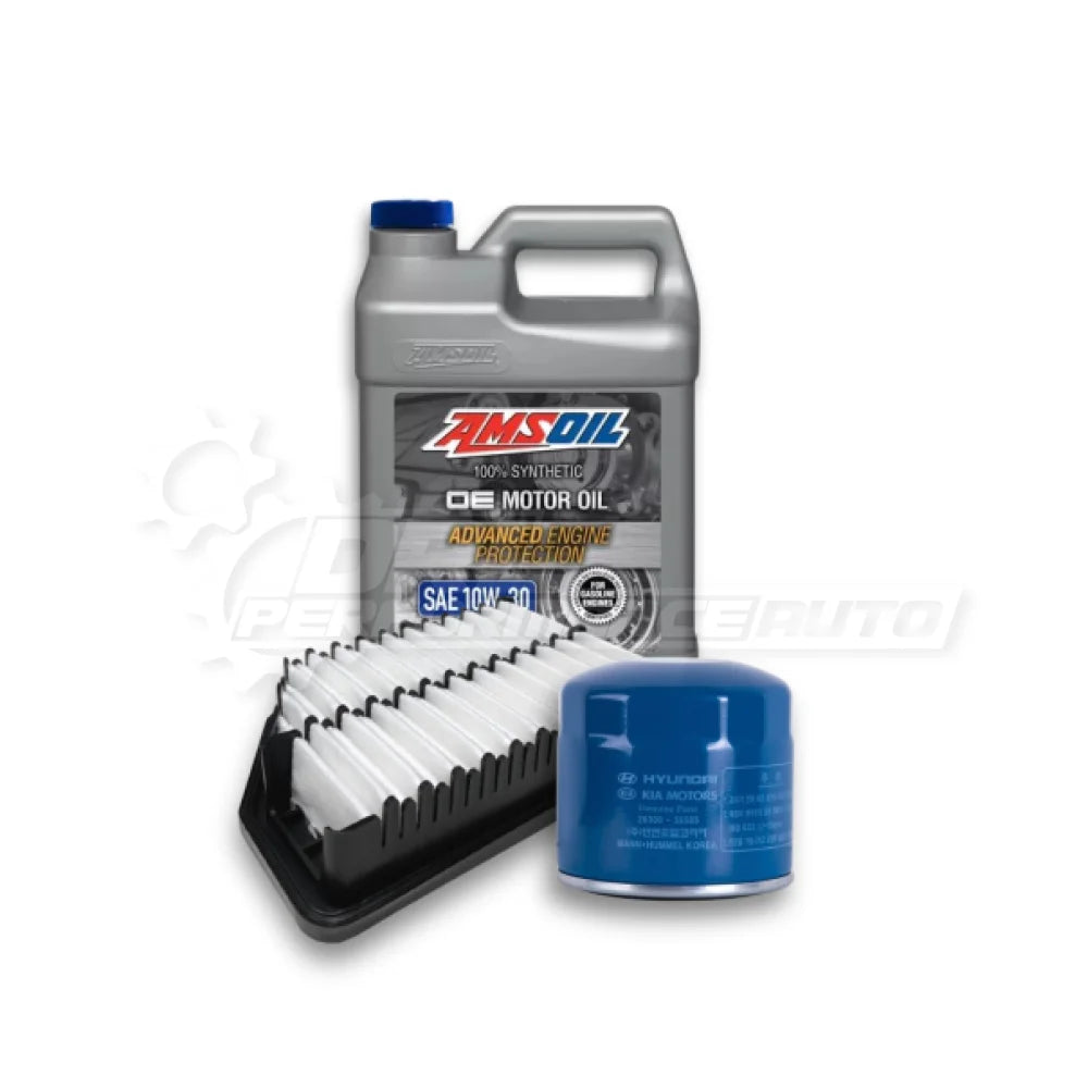 Hyundai Accent 2011-16 Basic Service Kit - Hyundai / Amsoil OE 10w-30 / No Thanks - Service Pack