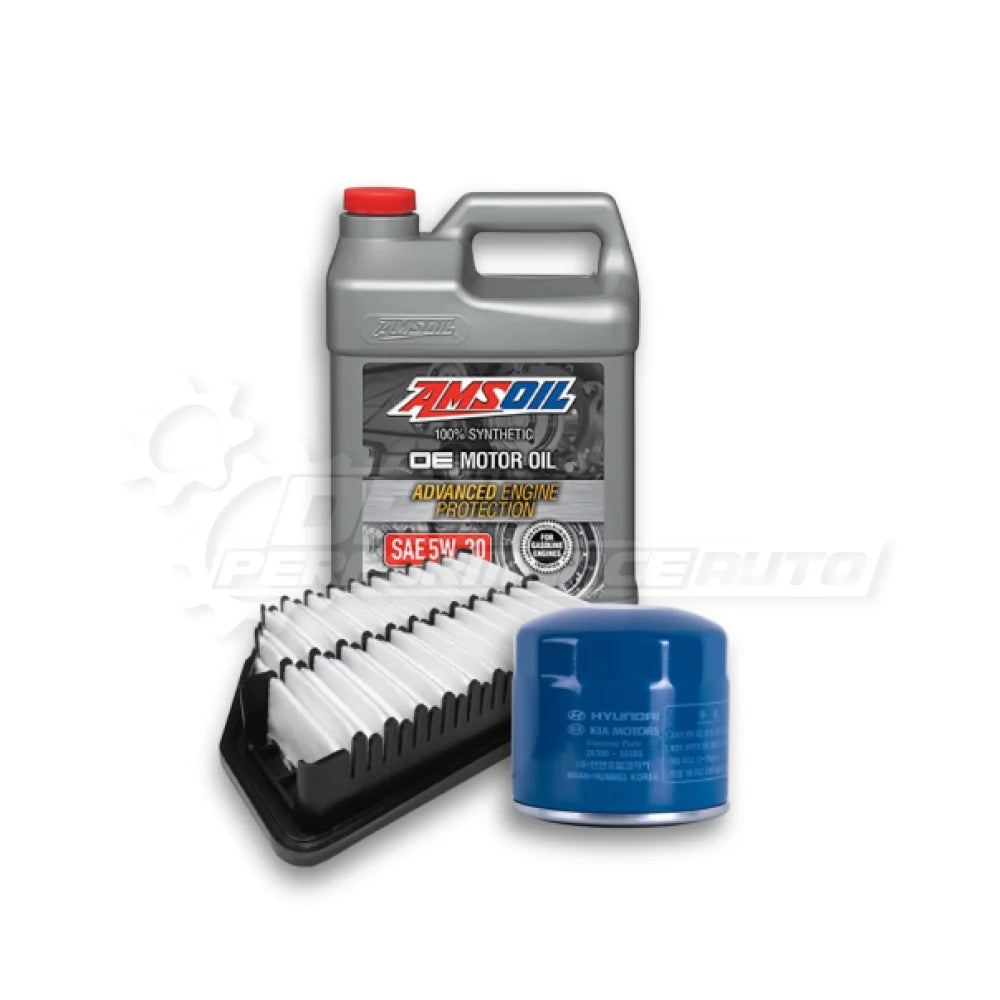 Hyundai Accent 2011-16 Basic Service Kit - Hyundai / Amsoil OE 5w-30 / No Thanks - Service Pack