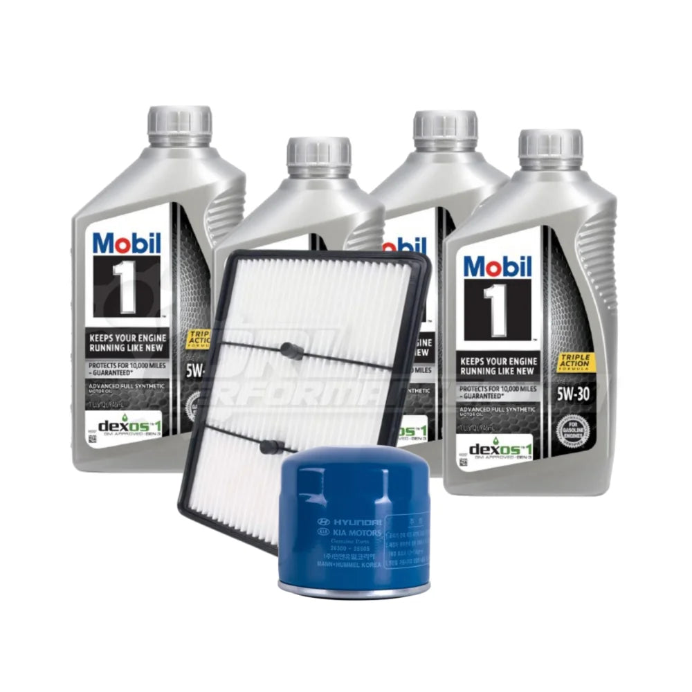 Hyundai Ioniq Hybrid Basic Service Kit - Mobil 1 Advanced Full Synthetic 5w-30 / Genuine Hyundai / No Thanks - Service