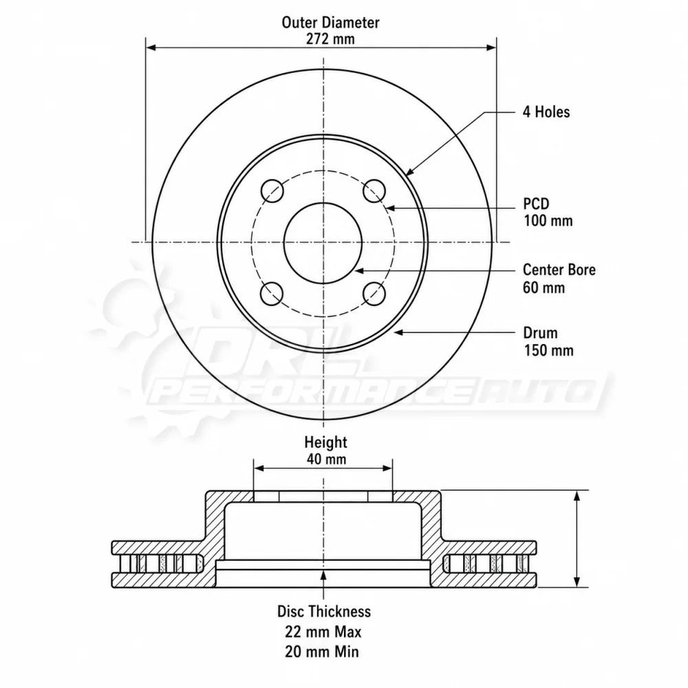 Kasuki Plus Front Brake Rotor - Suzuki Swift ZC72S (55311-71L50) - Brake Rotor