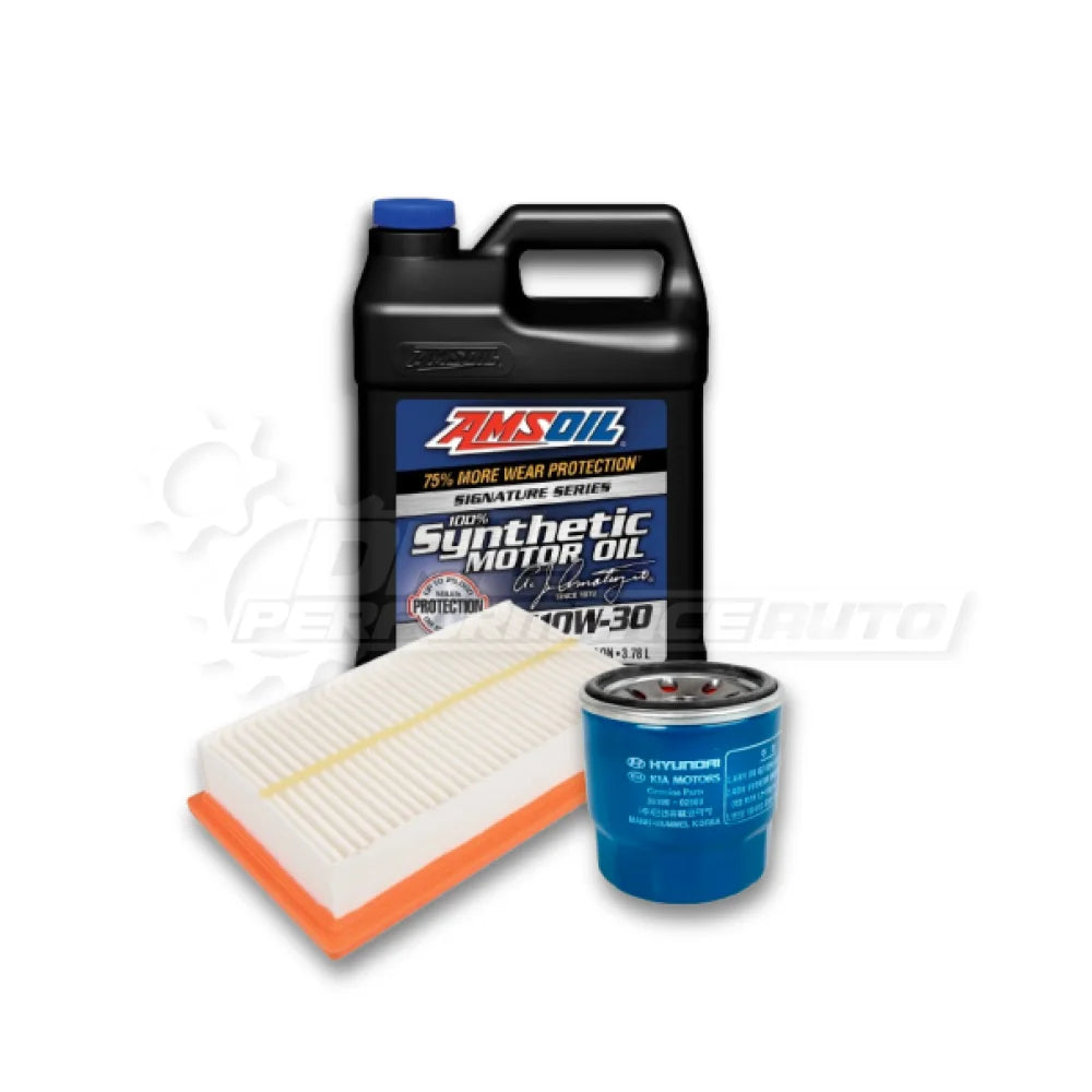 Kia Rio 2017-23 (1.4) Basic Service Kit Kia Genuine / Amsoil Signature Series 10w30 / No Thanks Service Pack