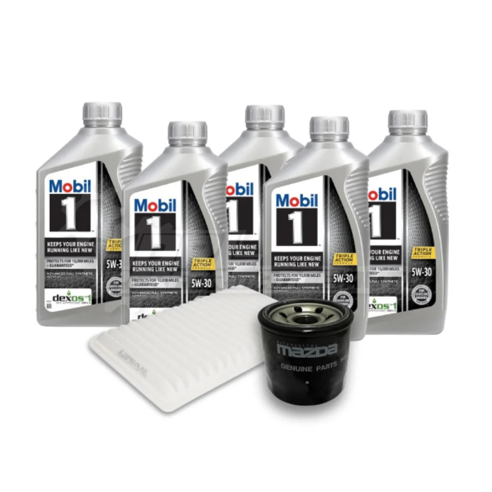 Mazda 3 2008-12 (1.6 Z6) Basic Service Kit - Genuine Mazda / Mobil 1 5w-30 Advanced Full Synthetic / No Thanks