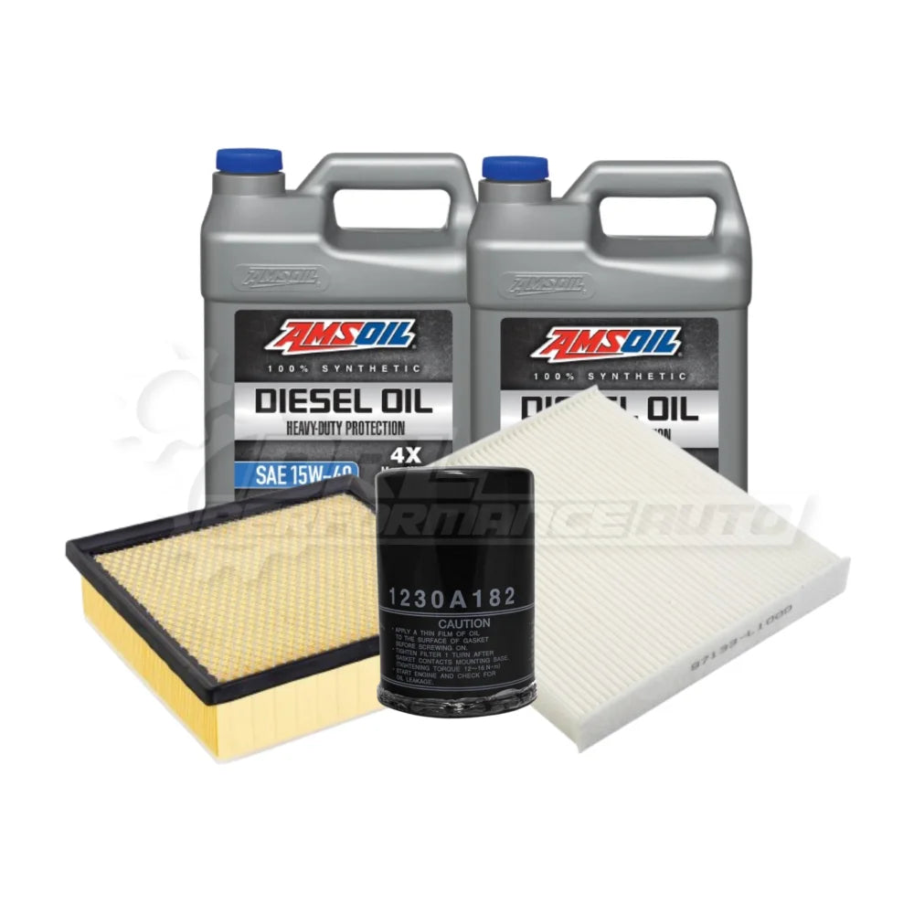 Mitsubishi Sportero / L200 2.4 4N15 (KL1T) Basic Service Kit Amsoil Heavy Duty 4x 15w40 / None / Yes Please! Service