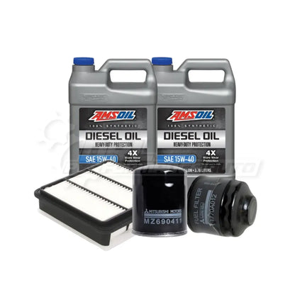 Mitsubishi Triton/L200 (Kb4T) Service Package Builder Amsoil 15W40 Heavy Duty Full Synthetic / No