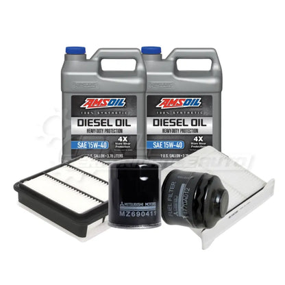 Mitsubishi Triton/L200 (Kb4T) Service Package Builder Amsoil 15W40 Heavy Duty Full Synthetic / Yes