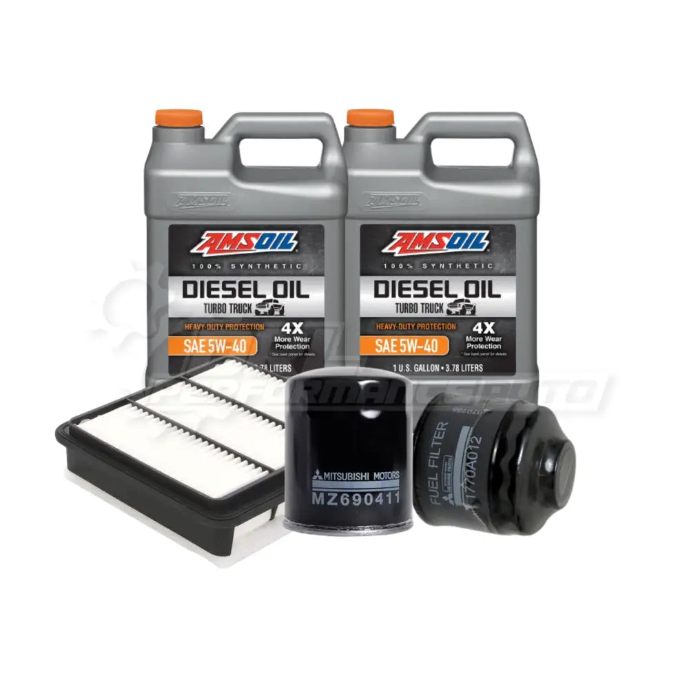 Mitsubishi Triton/L200 (Kb4T) Service Package Builder Amsoil 5W40 Heavy Duty Full Synthetic / No