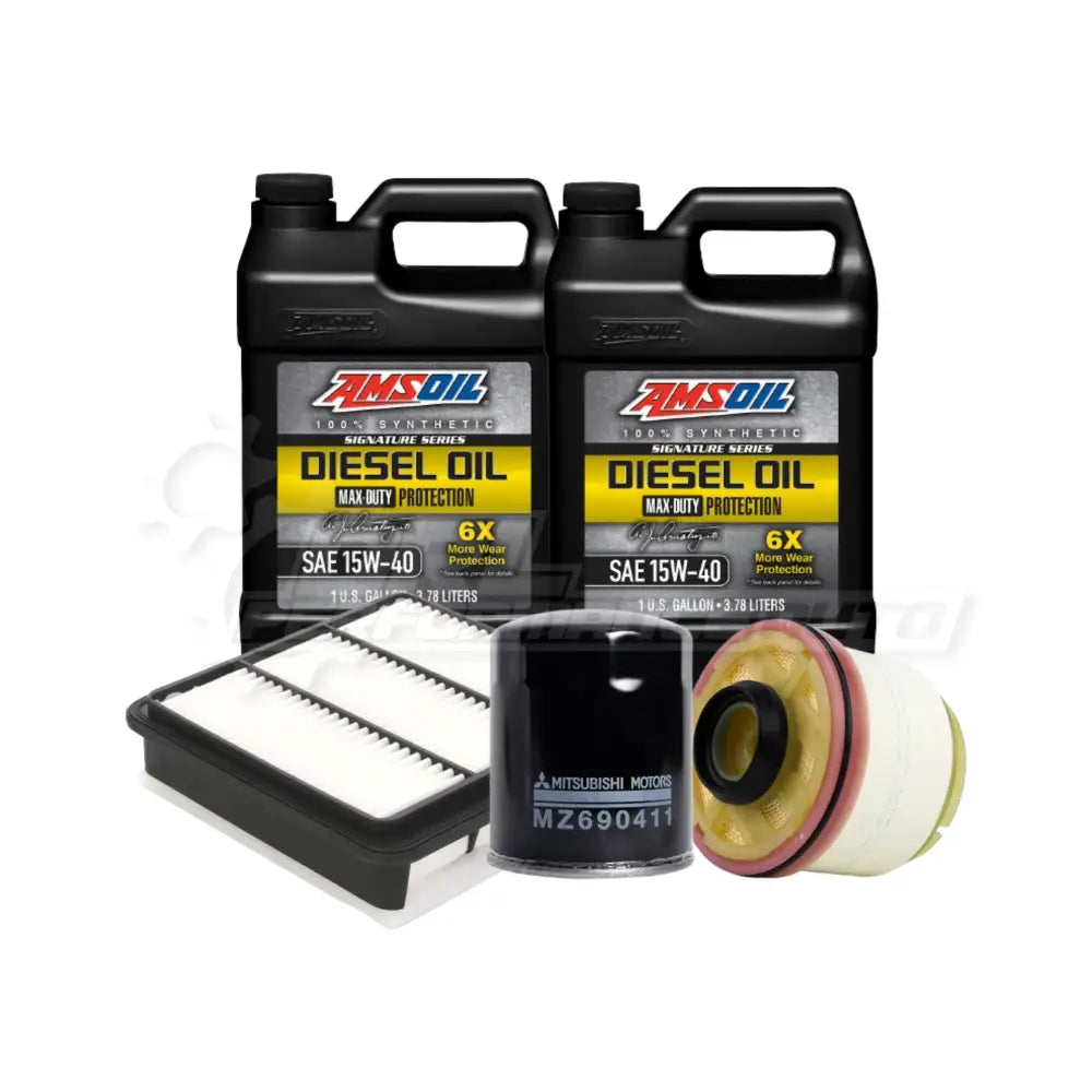 Mitsubishi Triton/L200 (Kl) Service Package Builder Genuine / Amsoil 15W40 Max Duty 6X Full