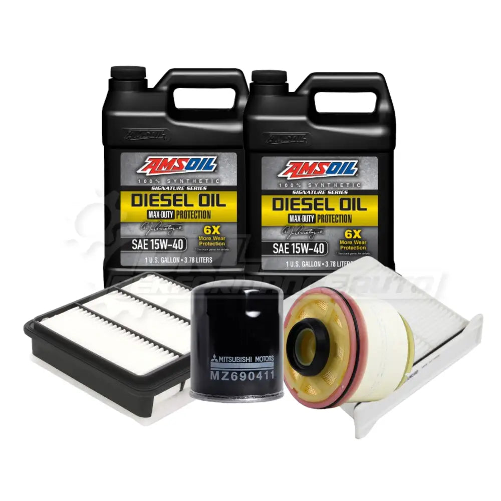 Mitsubishi Triton/L200 (Kl) Service Package Builder Genuine / Amsoil 15W40 Max Duty 6X Full