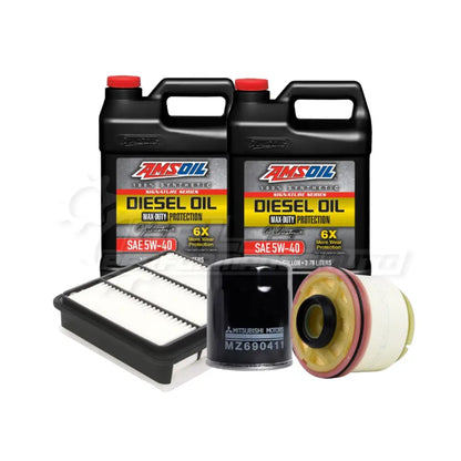 Mitsubishi Triton/L200 (Kl) Service Package Builder Genuine / Amsoil 5W40 Max Duty Full Synthetic