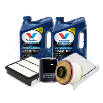 Mitsubishi Triton/L200 (Kl) Service Package Builder Genuine / Valvoline 15W40 Heavy Duty Synthetic