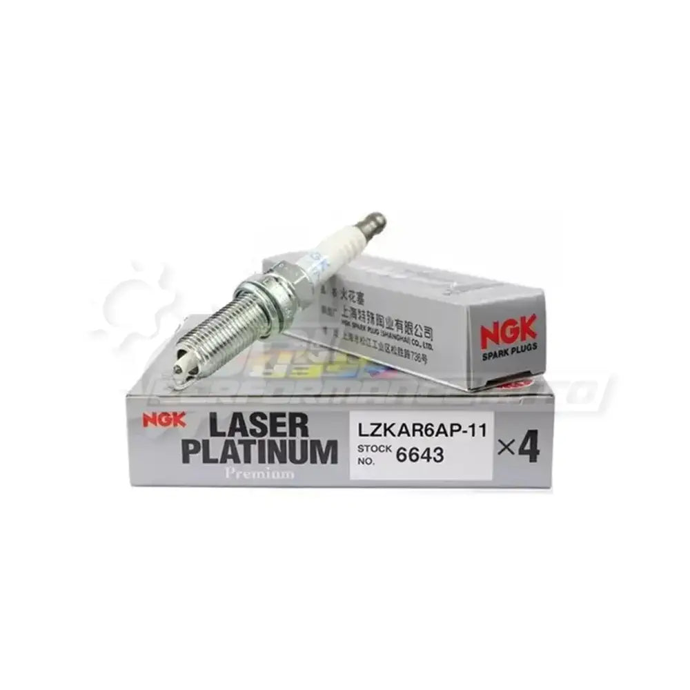 NGK LZKAR6AP-11 Spark Plugs (6643) Set of 4 Spark Plug