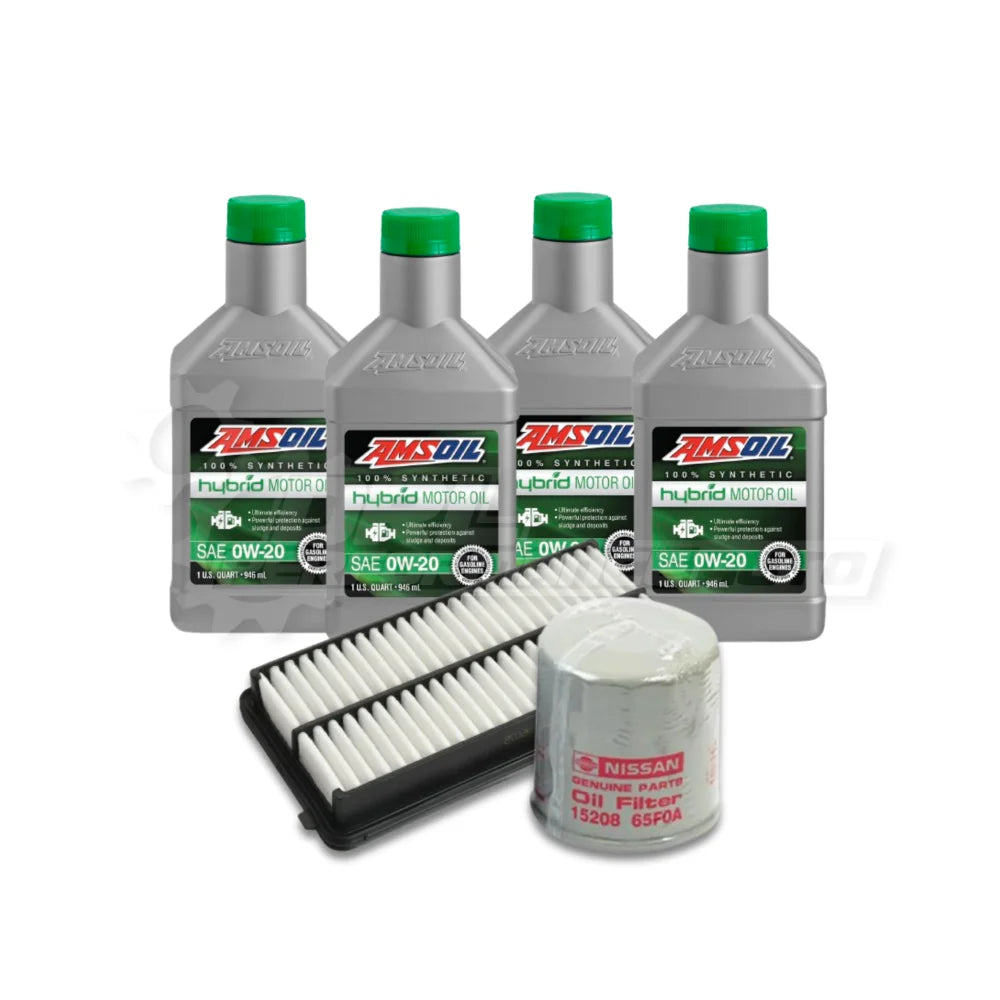 Nissan C28 Serena E-Power Basic Service Kit - Genuine Nissan Oil Filter / Amsoil Hybrid 0w-20 / No Thanks - Service Pack