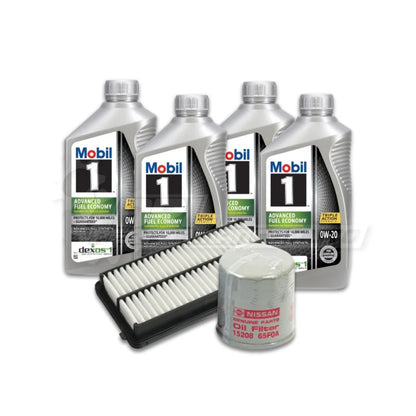 Nissan C28 Serena E-Power Basic Service Kit - Genuine Nissan Oil Filter / Mobil 1 Advanced Full Synthetic 0w-20 / No