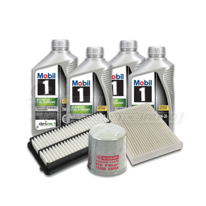 Nissan C28 Serena E-Power Basic Service Kit - Genuine Nissan Oil Filter / Mobil 1 Advanced Full Synthetic 0w-20 / Yes