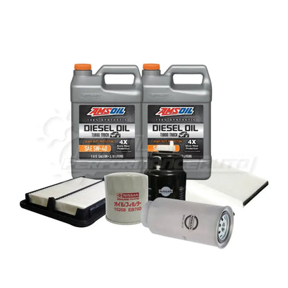 Nissan Navara/Frontier (D40) Service Package Builder Genuine / Amsoil 5W40 Heavy Duty Full