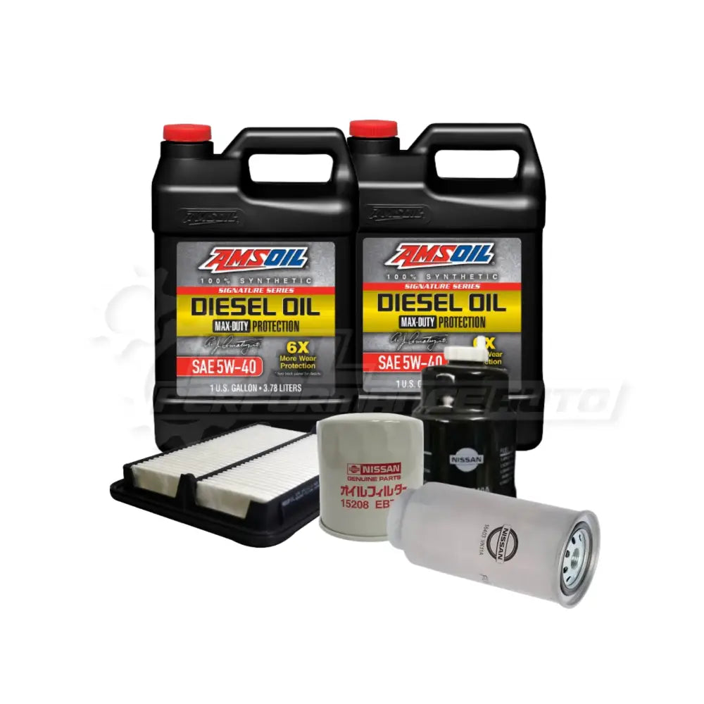 Nissan Navara/Frontier (D40) Service Package Builder Genuine / Amsoil 5W40 Max Duty Full Synthetic