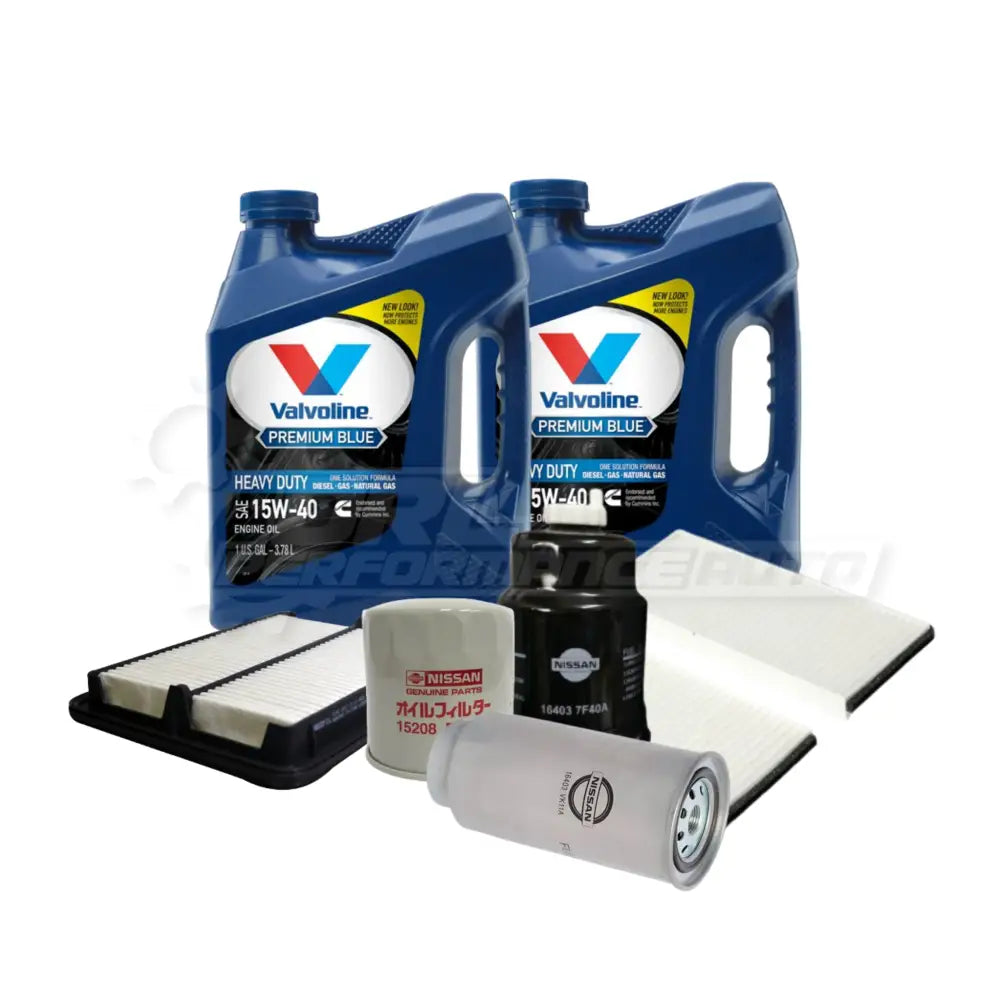 Nissan Navara/Frontier (D40) Service Package Builder Genuine / Valvoline 15W40 Heavy Duty Synthetic