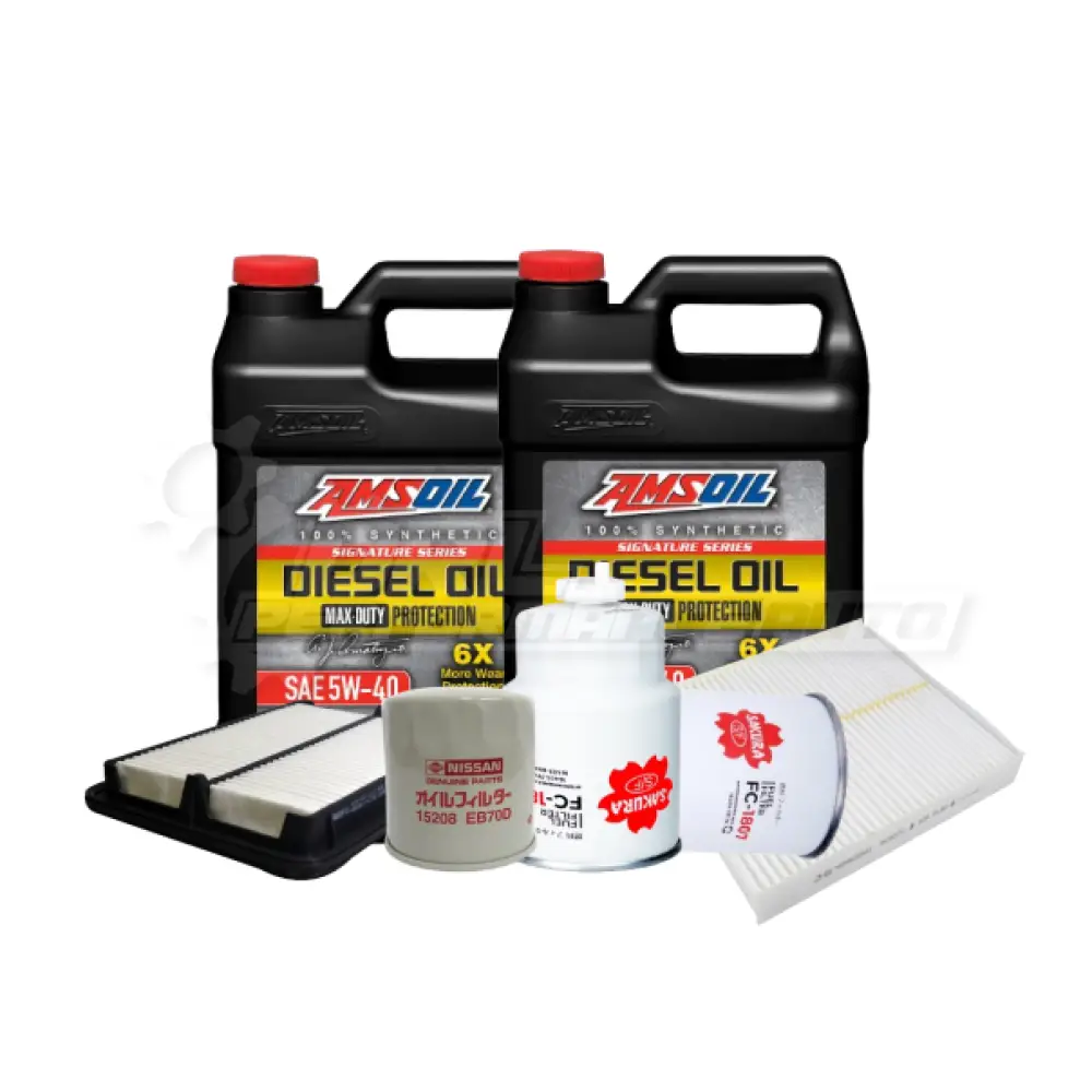 Nissan Navara/Frontier (D40) Service Package Builder Amsoil 5W40 Max Duty Full Synthetic / Sakura