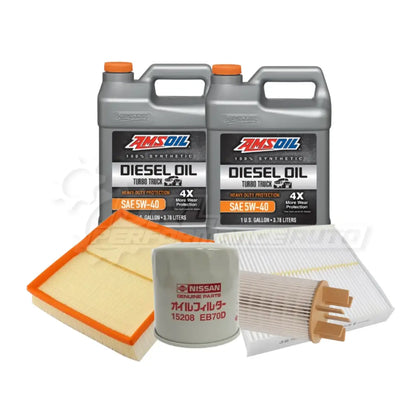 Nissan Navara/Frontier Np300 Service Package Builder Genuine / Amsoil 5W40 Max Duty Full Synthetic