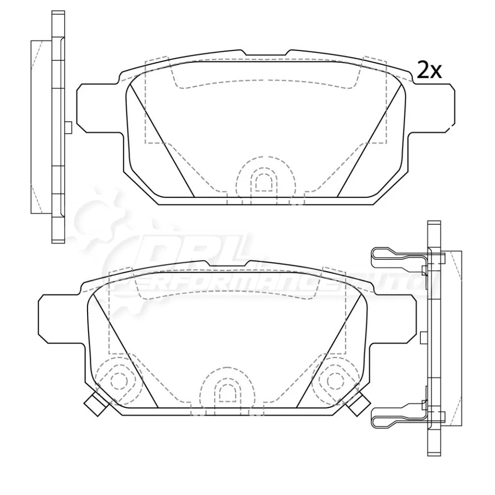 Sencheer Brake Pads - Suzuki Swift ZC72S 82 53 83 Rear Brake Pad