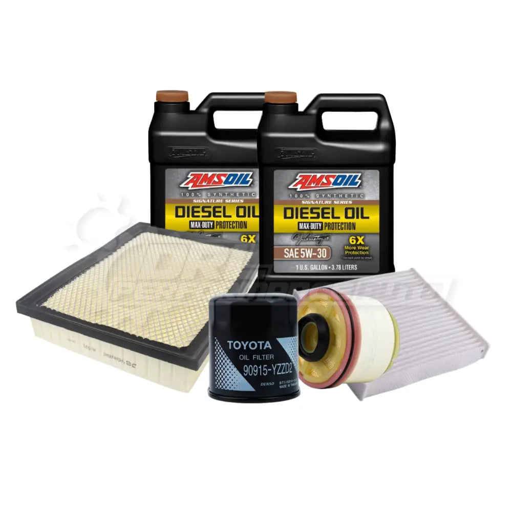 Toyota Hilux (Revo) Service Package Builder Genuine / Amsoil 5W30 Max Duty Full Synthetic Yes