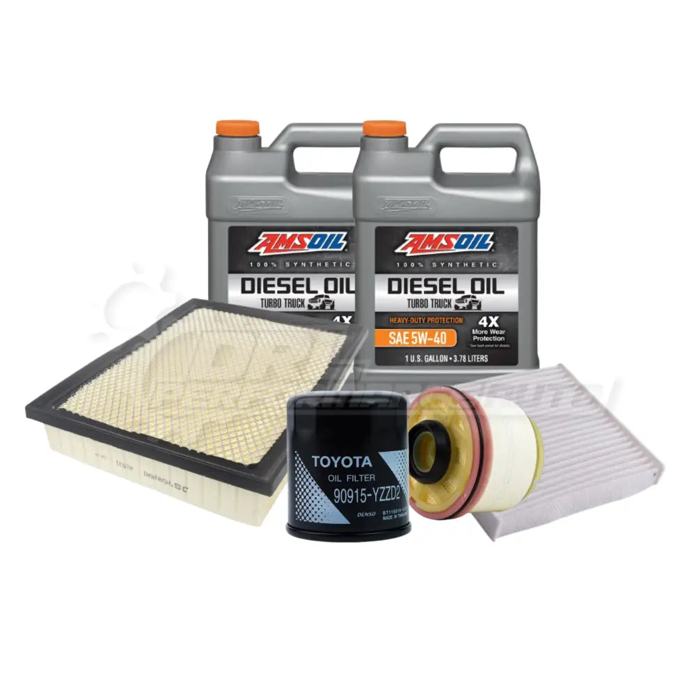 Toyota Hilux (Revo) Service Package Builder Genuine / Amsoil 5W40 Heavy Duty Full Synthetic Yes