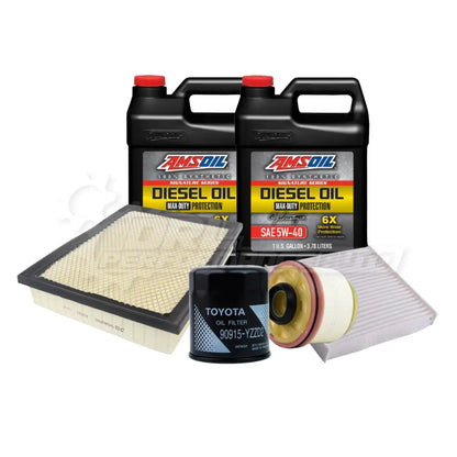 Toyota Hilux (Revo) Service Package Builder Genuine / Amsoil 5W40 Max Duty Full Synthetic Yes