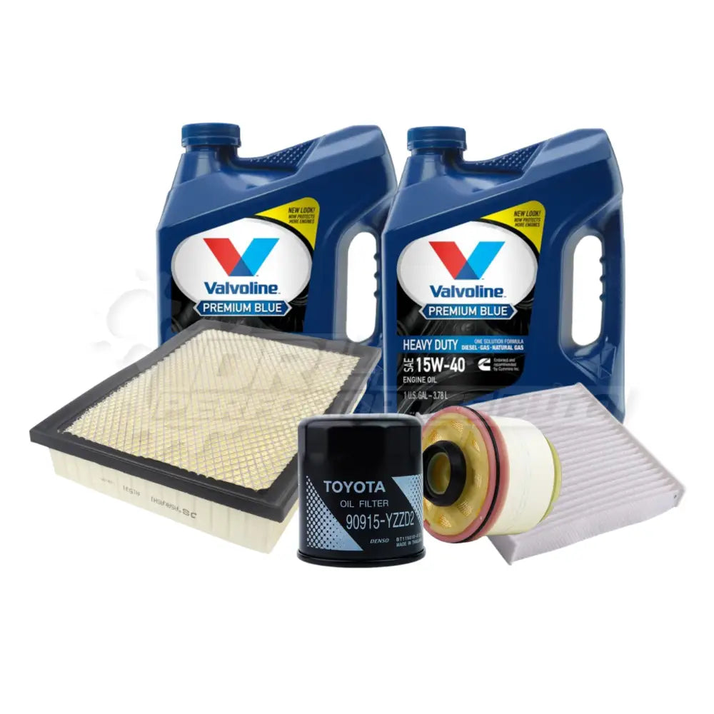 Toyota Hilux (Revo) Service Package Builder Genuine / Valvoline 15W40 Heavy Duty Synthetic Blend